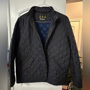 EUC XL Navy Barbour coat